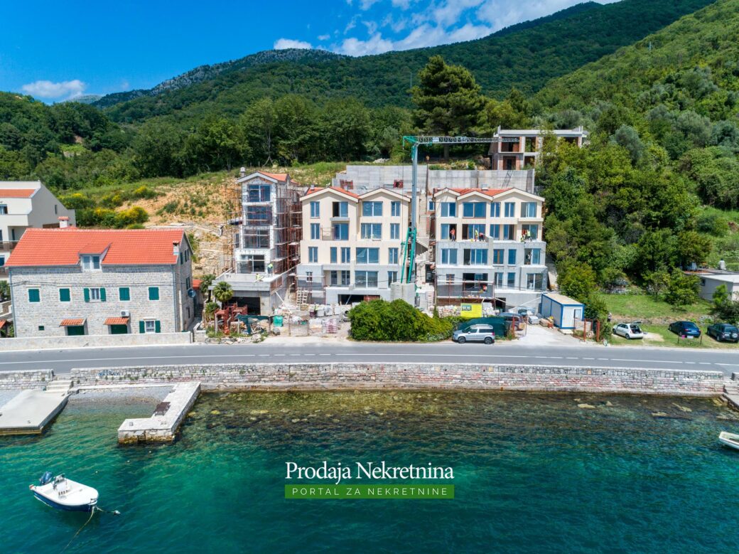 Seafront apartments for sale in Tivat Bay